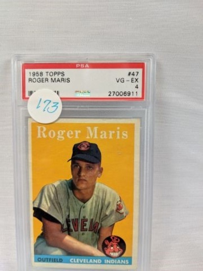 1958 Topps Roger Maris RC PSA Graded