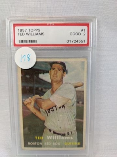 1957 Topps Ted Williams PSA graded card