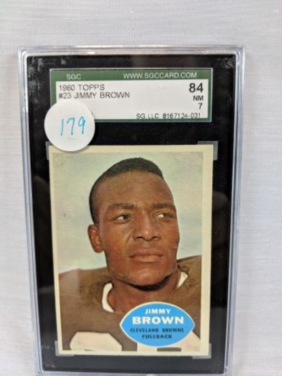1960 Topps Jimmy Brown SGC graded NM