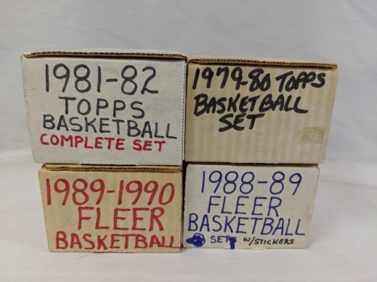 basketball sets: 1979, 1980, 1981-1982 Topps, 1988 and 1989, and 1989 and 1990 Fleer