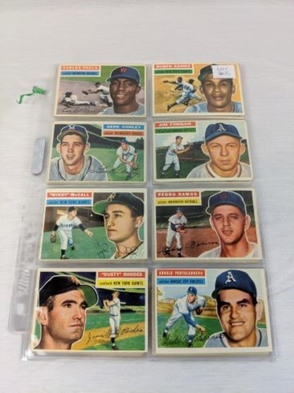 1956 Topps Baseball 24 Card Lot.