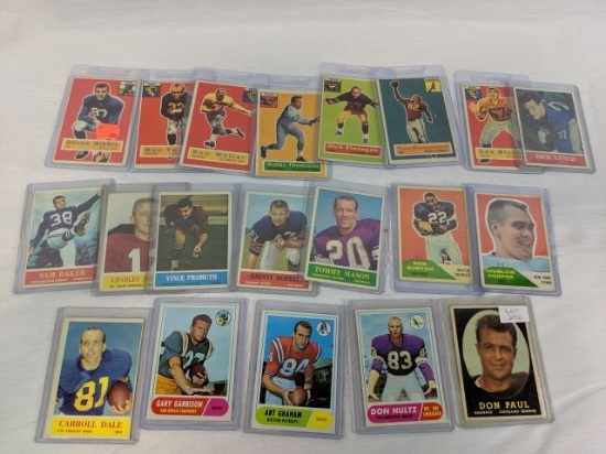 1950-60's Football Card Lot of 20 Cards