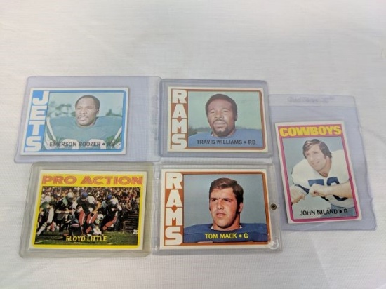 1972 Topps Football Hi Number Lot of 5 cards