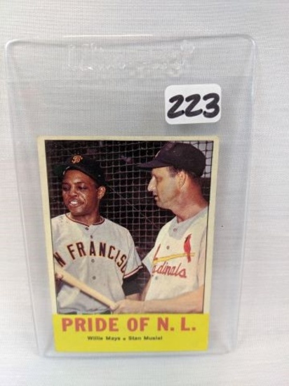 1963 Topps #138 Mays & Musial