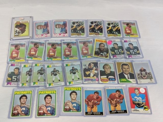Pre-1979 Football star lot of 40 cards