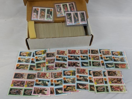 1980-81 Topps basketball singles w/Bird or Magic, 300+ cards