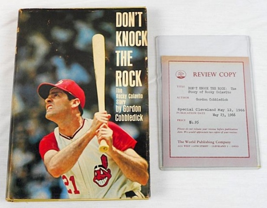 1966 Don't Knock The Rock - Rocky Colavito Book