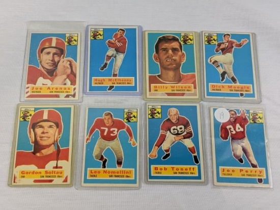 1956 Topps football lot of 8