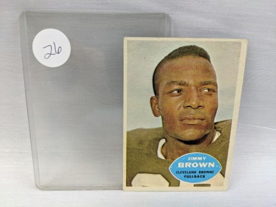 1960 Topps Jim Brown card,