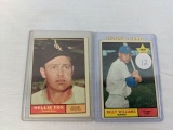 1961 Topps Billy Williams rookie and 1961 Nellie Fox