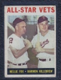 1964 Topps All Star Vets- Killebrew and Fox