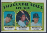 1972 Topps Rookie Stars Red Sox- Carlton Fisk