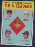 1963 Topps NL ERA leaders