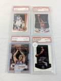 PSA graded basketball lot of 4, (3 of the 4 are gem mint 10)