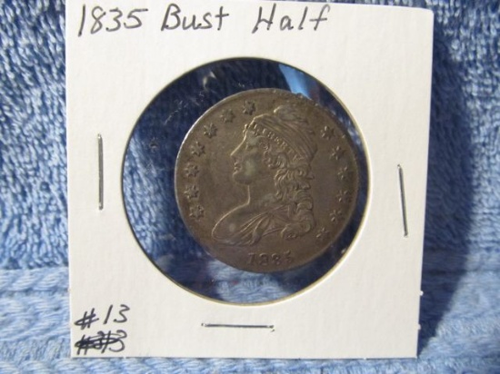 1835 BUST HALF (NICE) XF