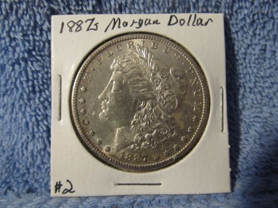 1887S MORGAN DOLLAR UNC