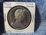 1965 CANADIAN (CANOE) SILVER DOLLAR  BU