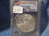 2006 SILVER EAGLE PCGS MS69 FIRST STRIKE