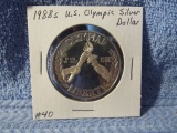 1988S U.S. OLYMPIC SILVER DOLLAR PF