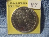 1903S MORGAN DOLLAR BORDERLINE UNC