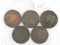 1817,18,27,31,40, LARGE CENTS (5-COINS)