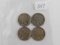 195,16,19,26D, BUFFALO NICKELS (4-COINS)