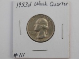 1953D WASHINGTON QUARTER AU