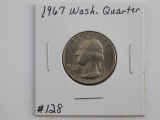 1967 WASHINGTON QUARTER BU