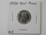 1943D LINCOLN STEEL CENT BU