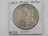 1903 MORGAN DOLLAR UNC-LIGHTLY CLEANED