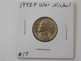 1943P JEFFERSON WAR NICKEL BU