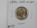 1940S JEFFERSON NICKEL BU