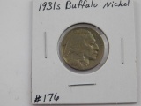 1931S BUFFALO NICKEL F