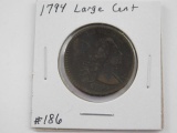 1794 LARGE CENT VF