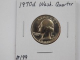 1970D WASHINGTON QUARTER BU