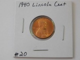 1940 LINCOLN CENT BU RED