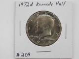 1972D KENNEDY HALF BU