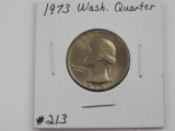 1973 WASHINGTON QUARTER BU