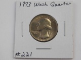 1973 WASHINGTON QUARTER BU