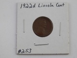 1922D LINCOLN CENT VF
