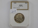 1949 FRANKLIN HALF PCI GEM BU FBL