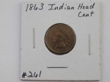 1863 INDIAN HEAD CENT XF+