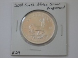 2018 SOUTH AFRICA 1-OZ. SILVER KRUGERRAND BU