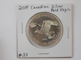 2014 CANADIAN SILVER BALD EAGLE BU