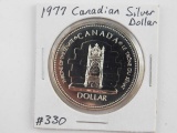 1977 CANADIAN (THRONE OF THE SENATE) SILVER DOLLAR BU