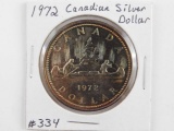 1972 CANADIAN (CANOE) SILVER DOLLAR BU