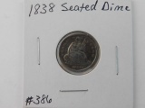 1838 SEATED DIME