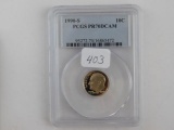 1990S ROOSEVELT DIME PCGS PR70 DCAM