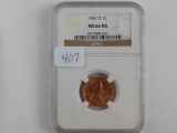 1961D LINCOLN CENT NGC MS66 RD