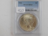 1922 PEACE DOLLAR PCGS MS63